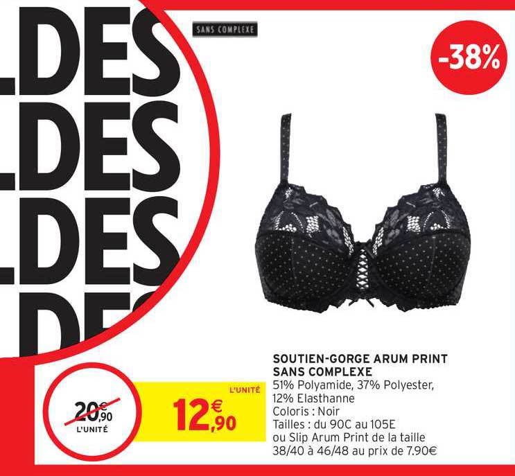 soutien-gorge arum print sans complexe
