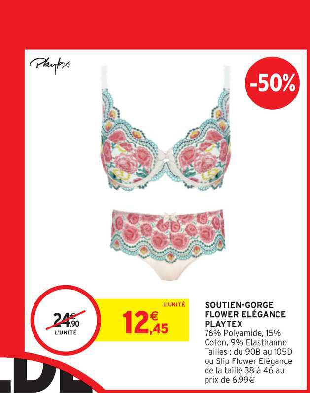 soutien-gorge flower élégance playtex