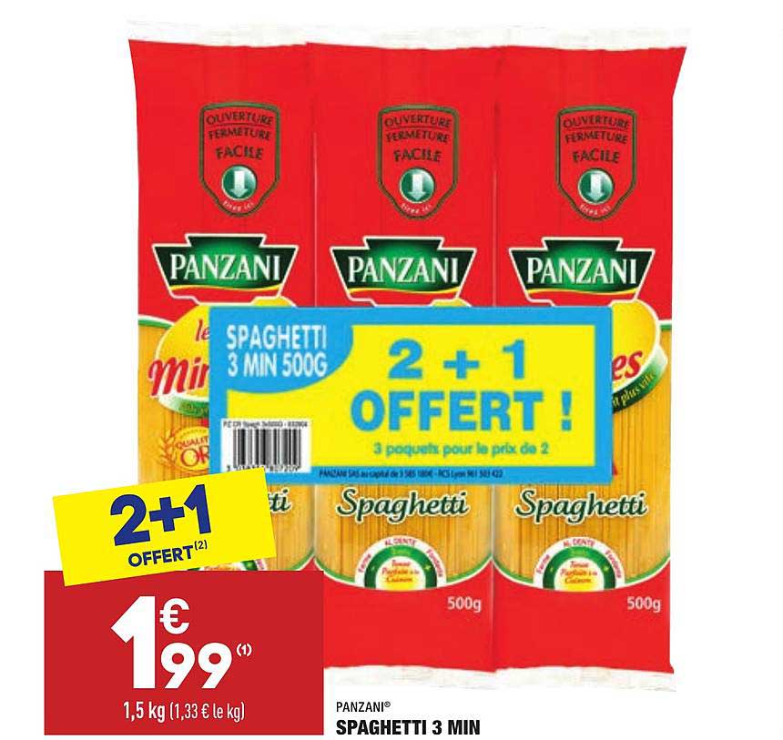 spaghetti 3 min panzani