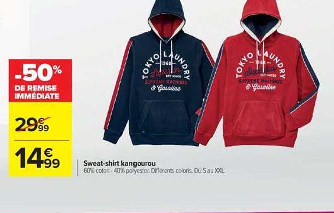 sweat-shirt kangourou