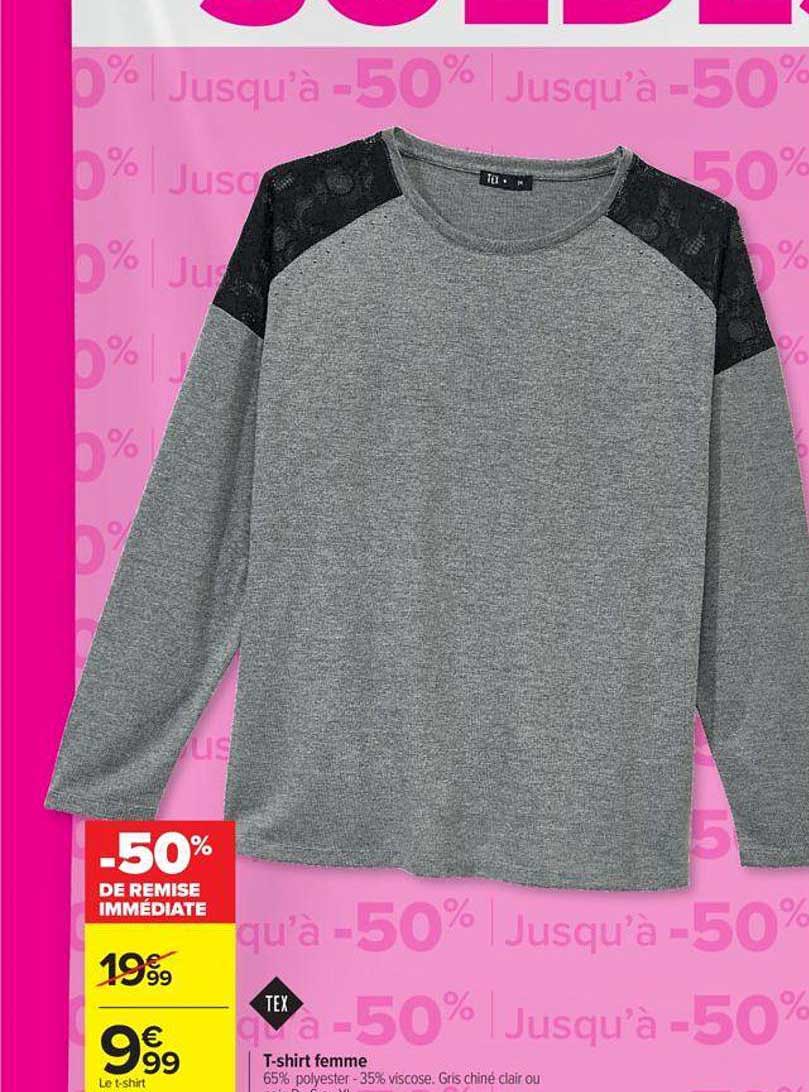 t-shirt femme tex