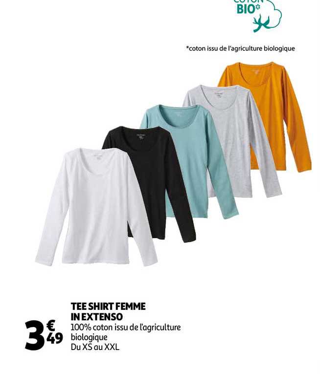 tee shirt femme in extenso
