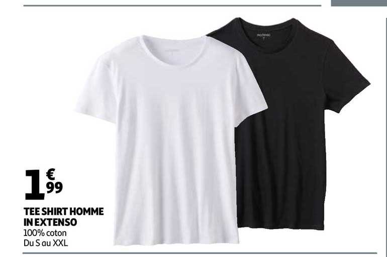 tee shirt homme in extenso