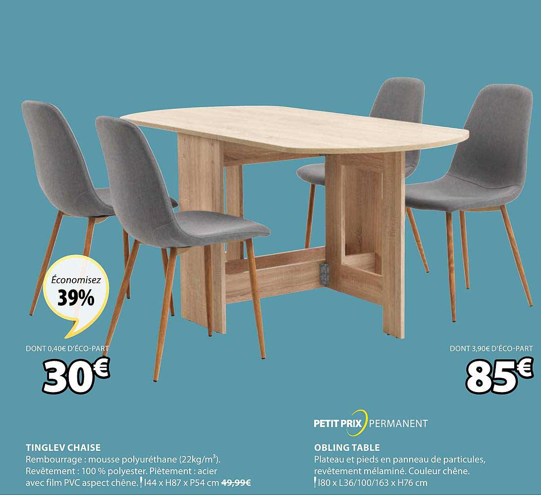 tinglev chaise, obling table