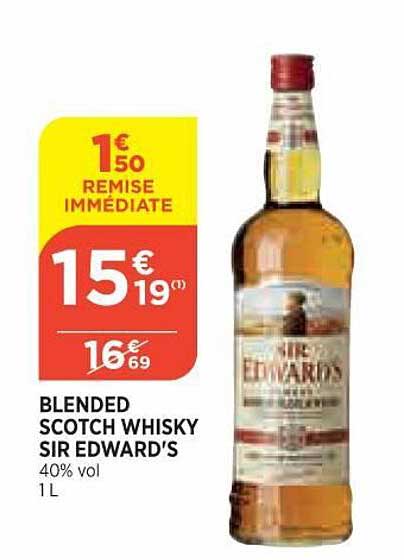 blended scotch whisky sir edward's