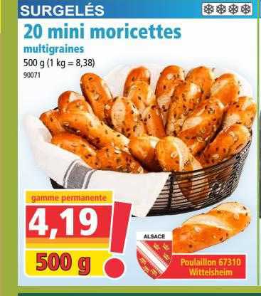 20 Mini Moricettes Multigraines