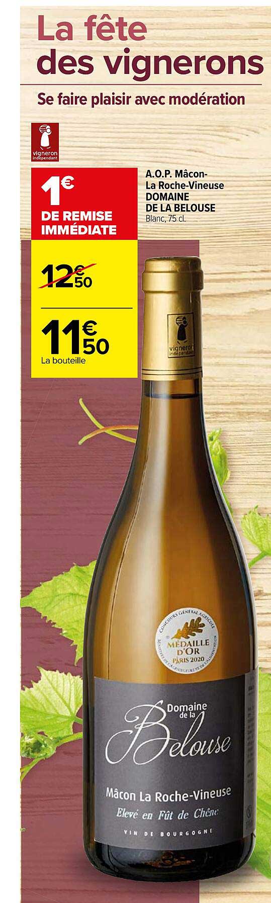 a.o.p. mâcon-la roche-vineuse domaine de la belouse