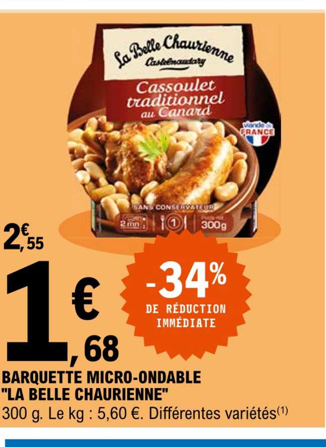 barquette micro-ondable "la belle chaurienne"