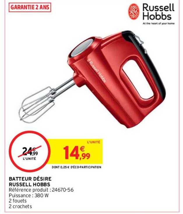 batteur désire russell hobbs