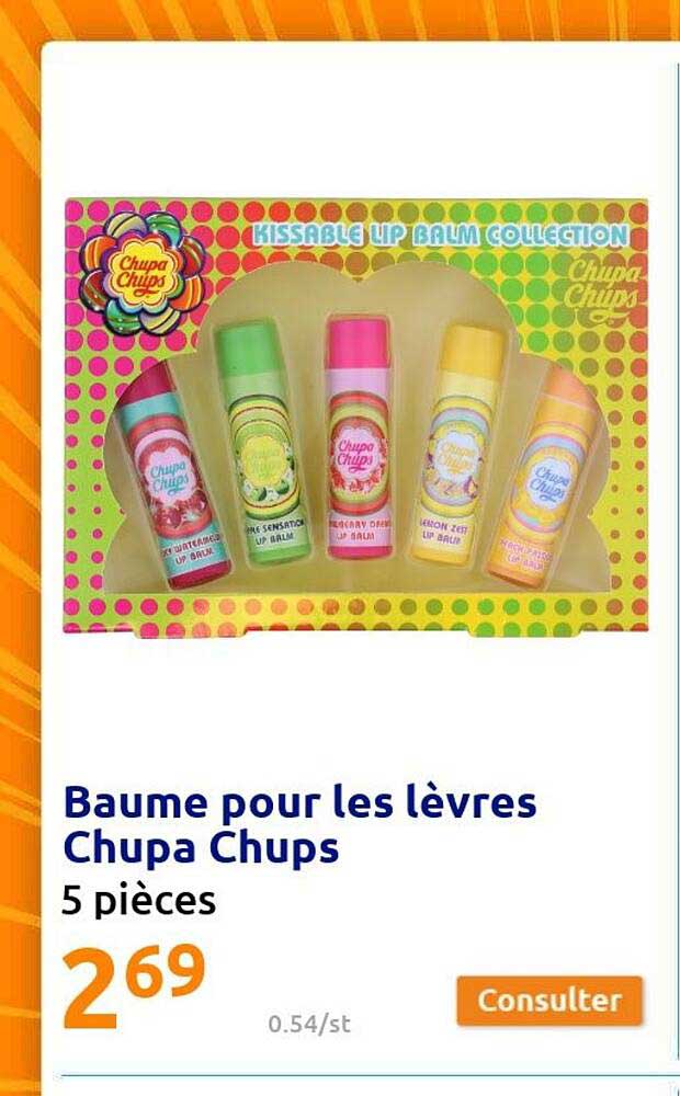 baume pour les lèvres chupa chups