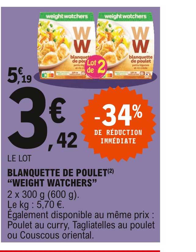 blanquette de poulet "weight watchers"