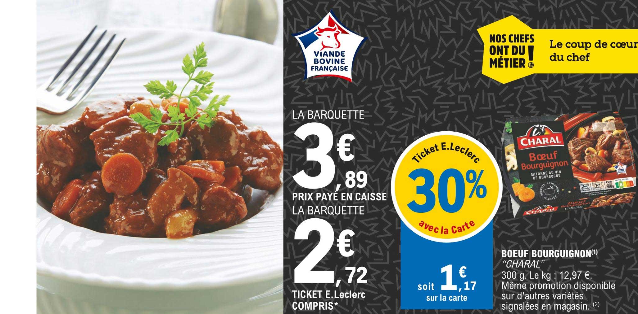 Bœuf Bourguignon "charal"