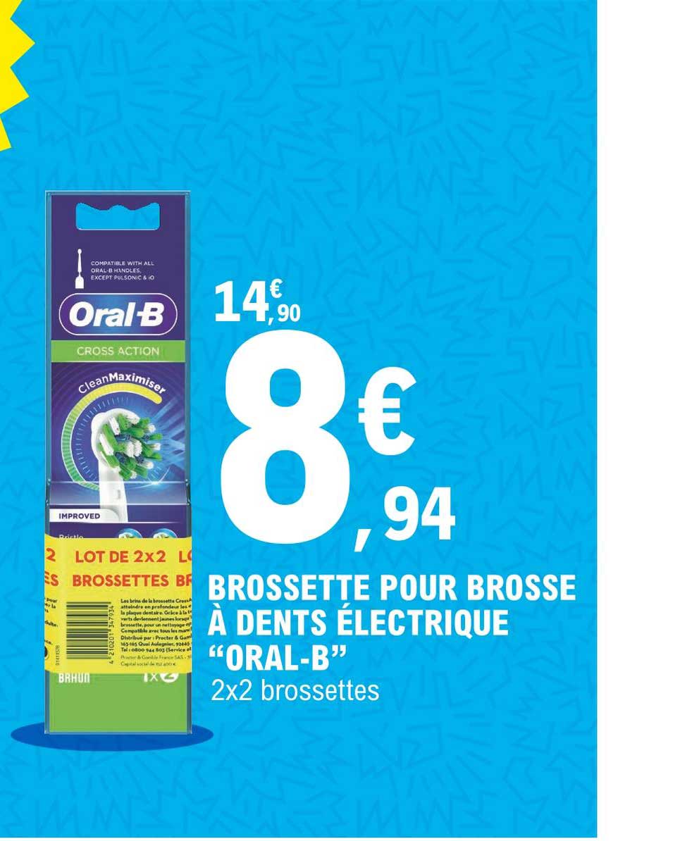 brossette pour brosse à dents électrique "oral-b"