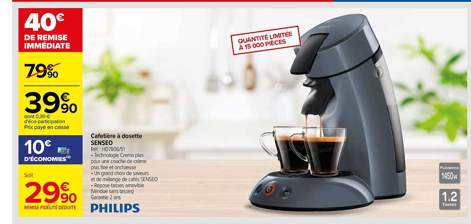 Cafetière à Dosette Senseo
