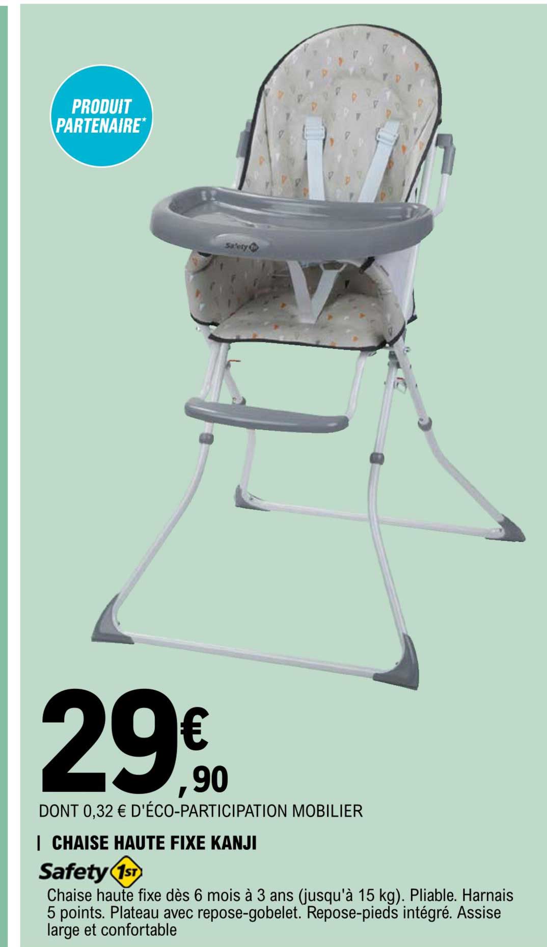 chaise haute fixe kanji safety 1st