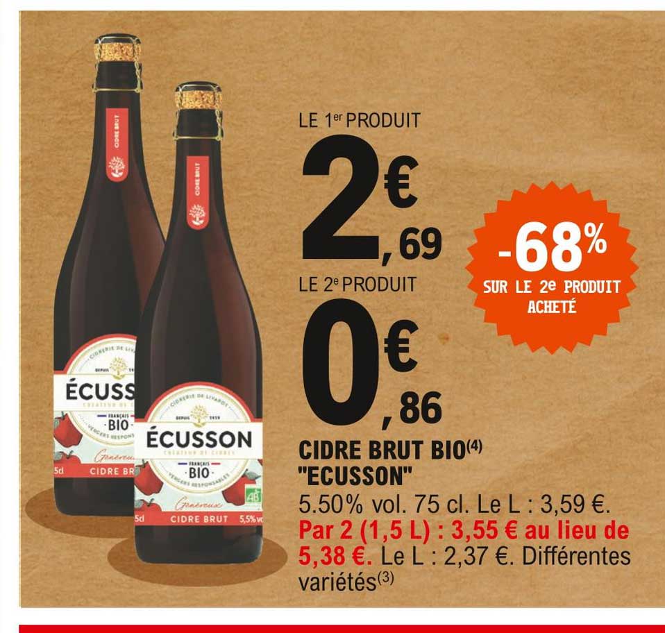Cidre Brut Bio "écusson"