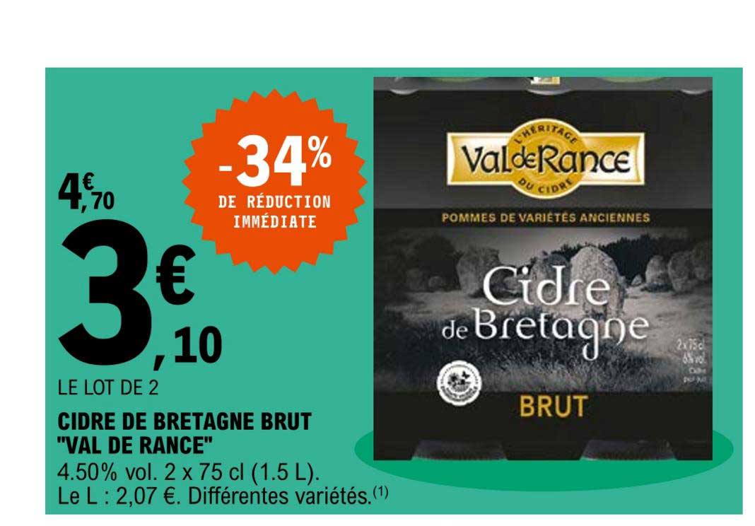 cidre de bretagne brut "val de rance"