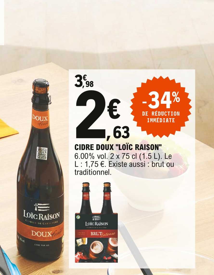 cidre doux "loïc raison"