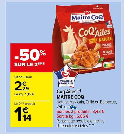 Coq'ailes Maître Coq