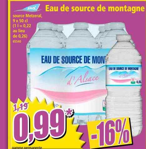 Eau De Source De Montagne Surf