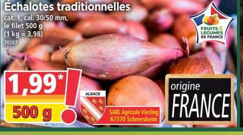 échalotes traditionnelles