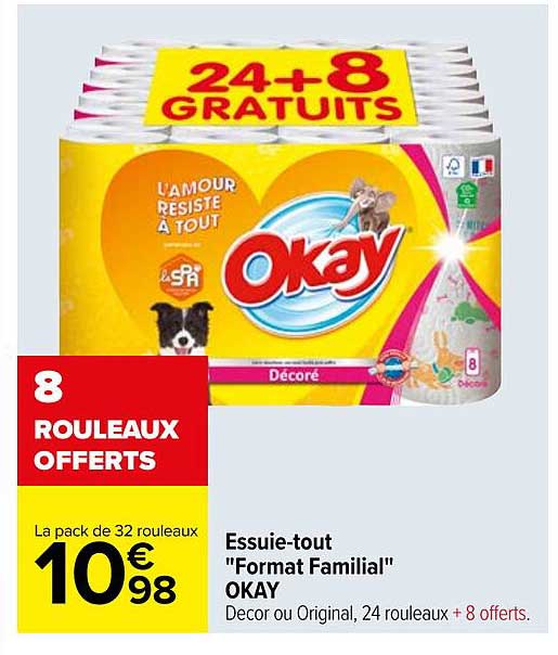 essuie-tout "format familial" okay