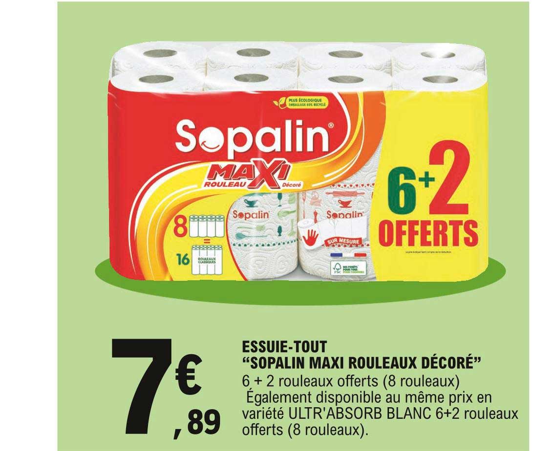 essuie-tout "sopalin maxi rouleaux décoré"