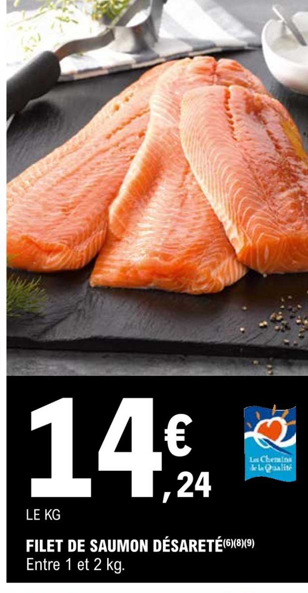 filet de saumon désarêté