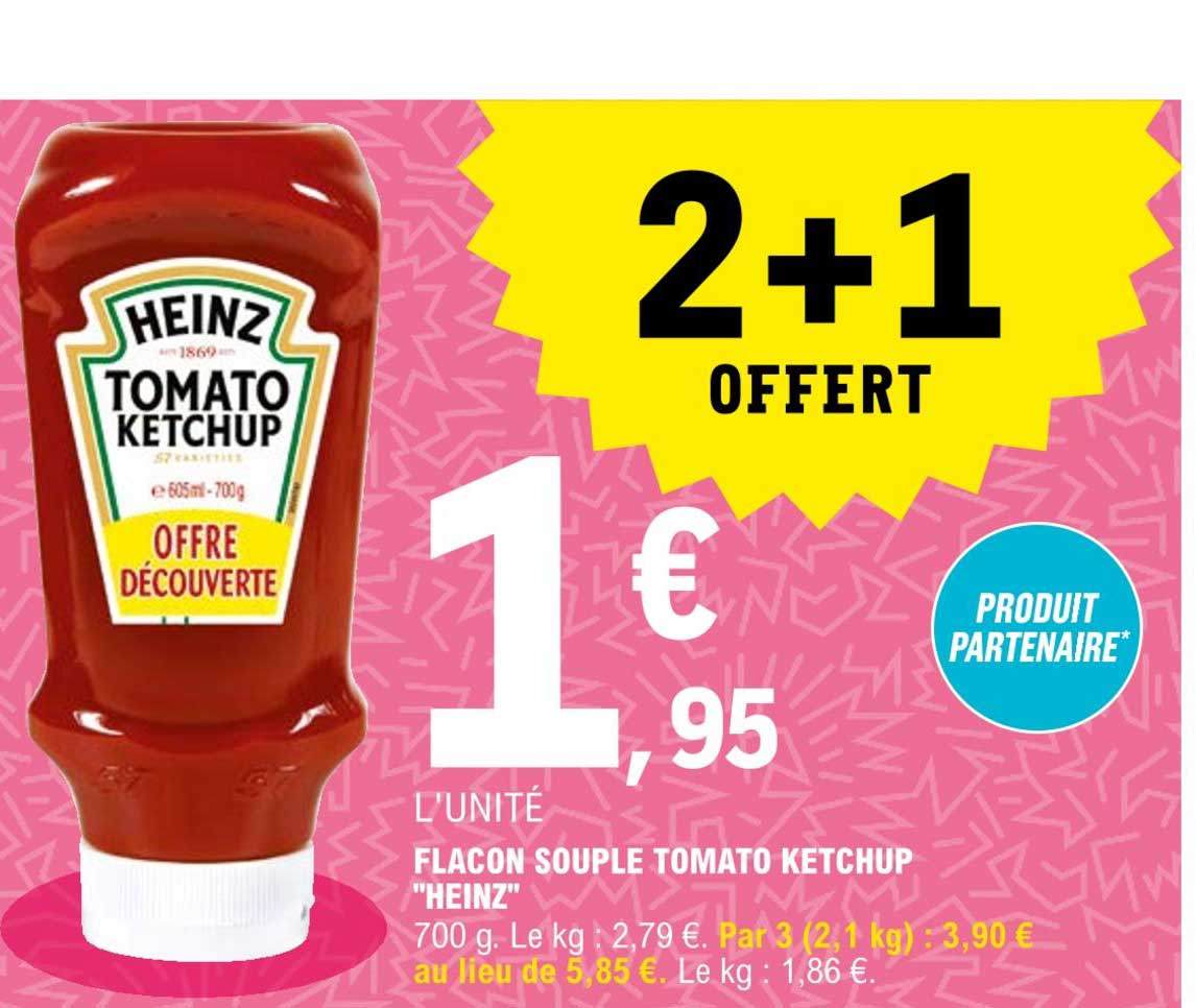 flacon souple tomato ketchup "heinz"