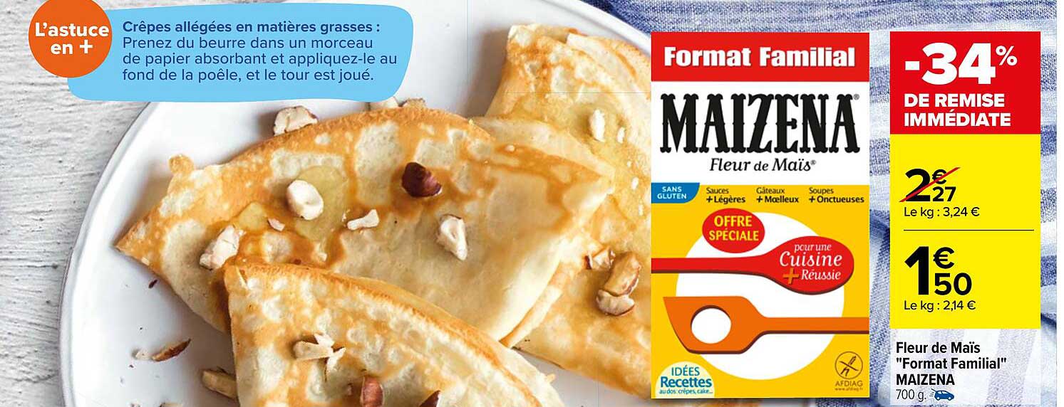 fleur de maïs "format familial" maïzena