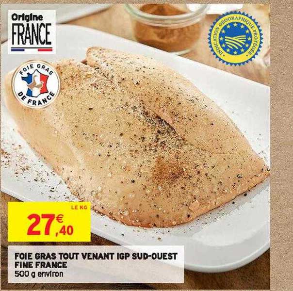 foie gras tout venant igp sud-ouest fine france