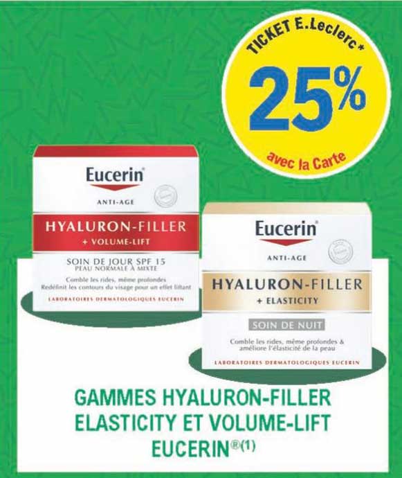 Gammes Hyaluron-filler Elasticity Et Volume-lift Eucerin