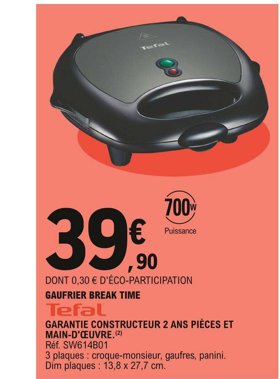gaufrier break time tefal