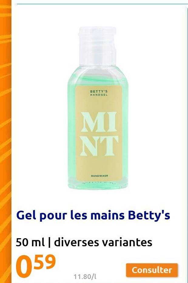Gel Pour Les Mains Betty's