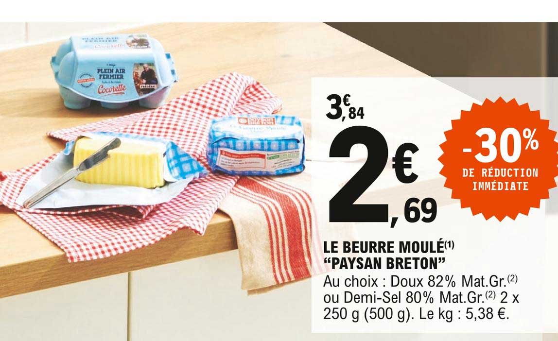 le beurre moulé "paysan breton"