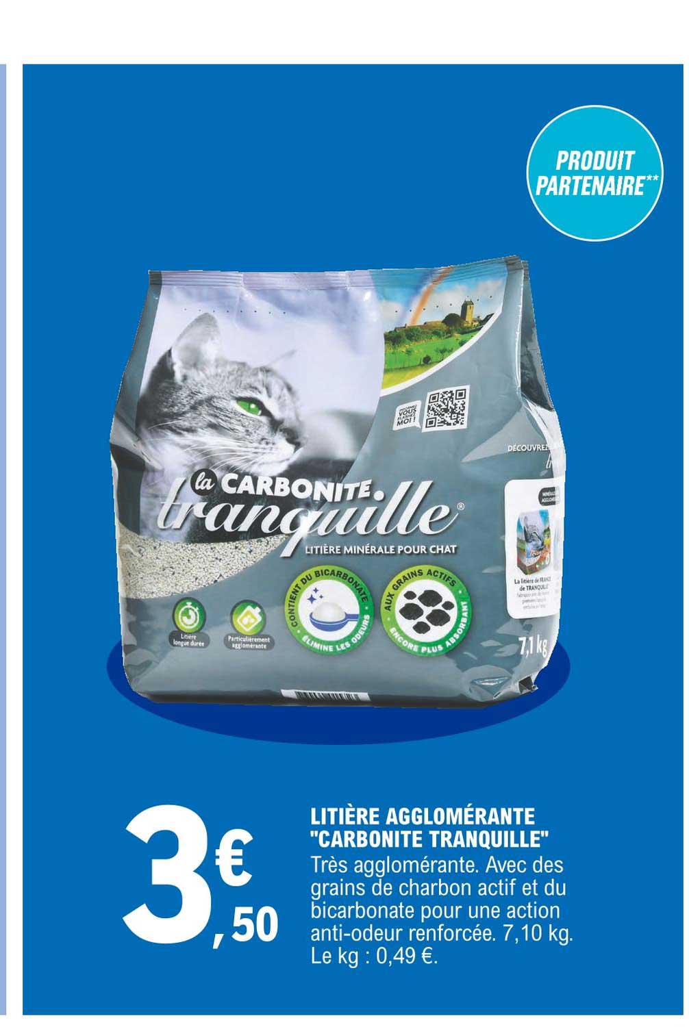 Litière Agglomérante "carbonite Tranquille"