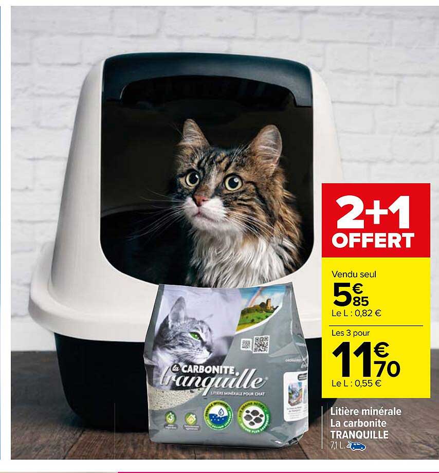 Litière Minérale La Carbonite Tranquille