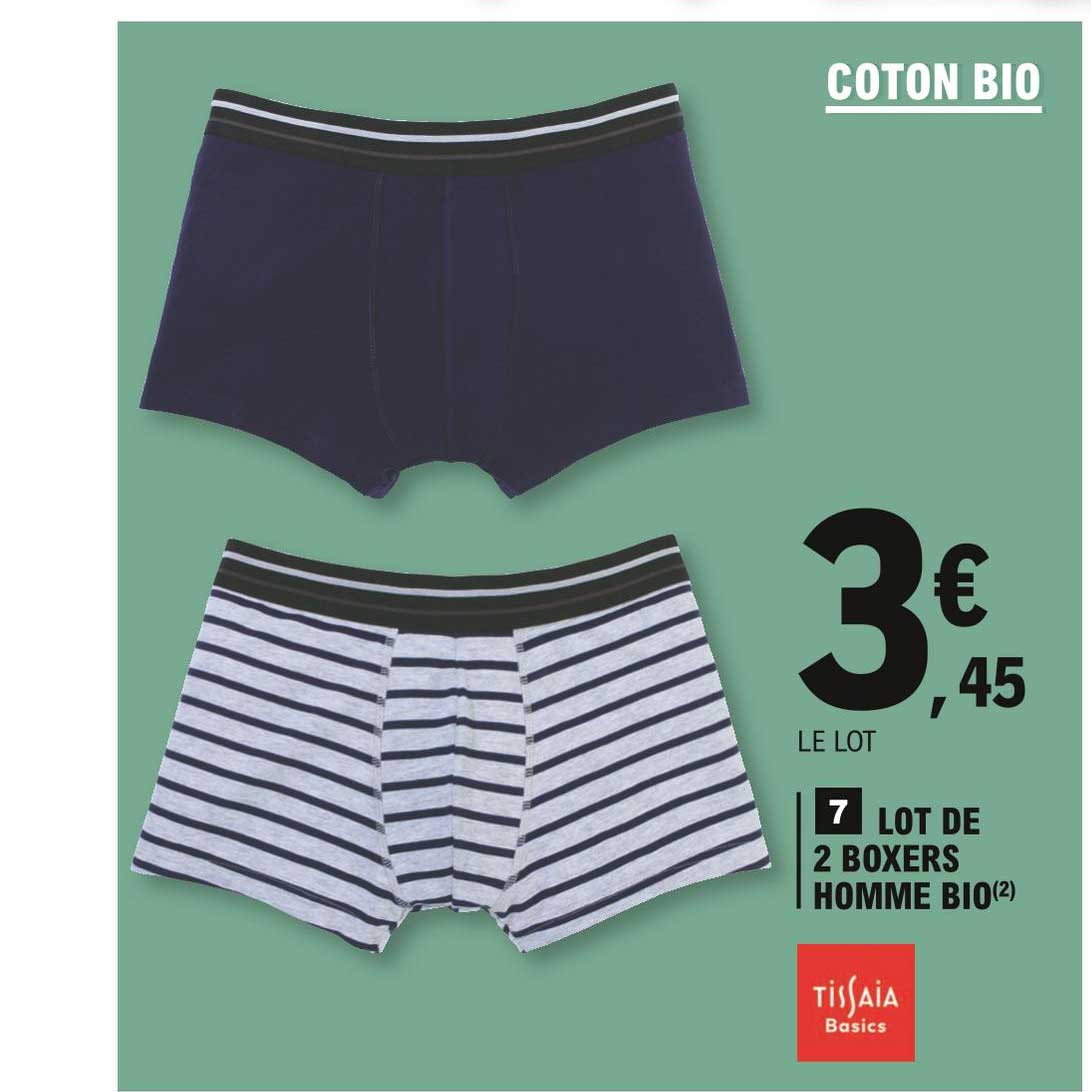 Lot De 2 Boxers Homme Bio Tissaia Basics