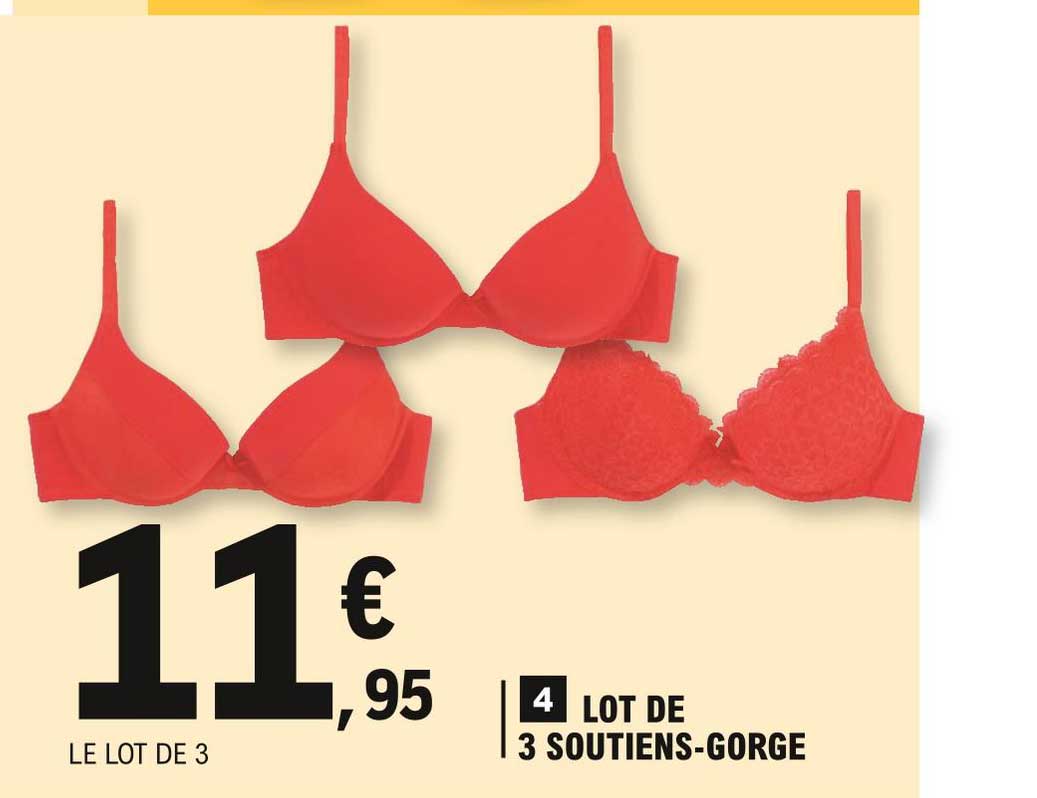 lot de 3 soutien-gorge