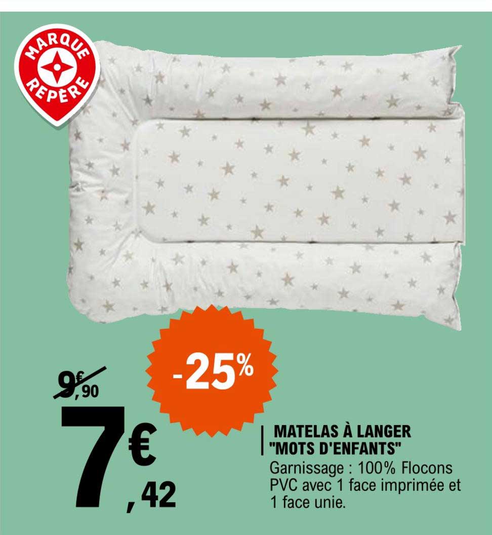 matelas à langer "mots d'enfants"