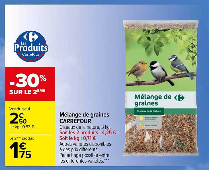 Mélange De Graines Carrefour