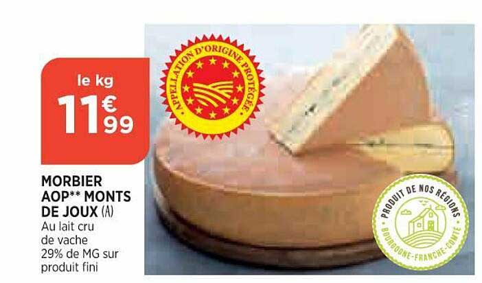 morbier aop monts de joux