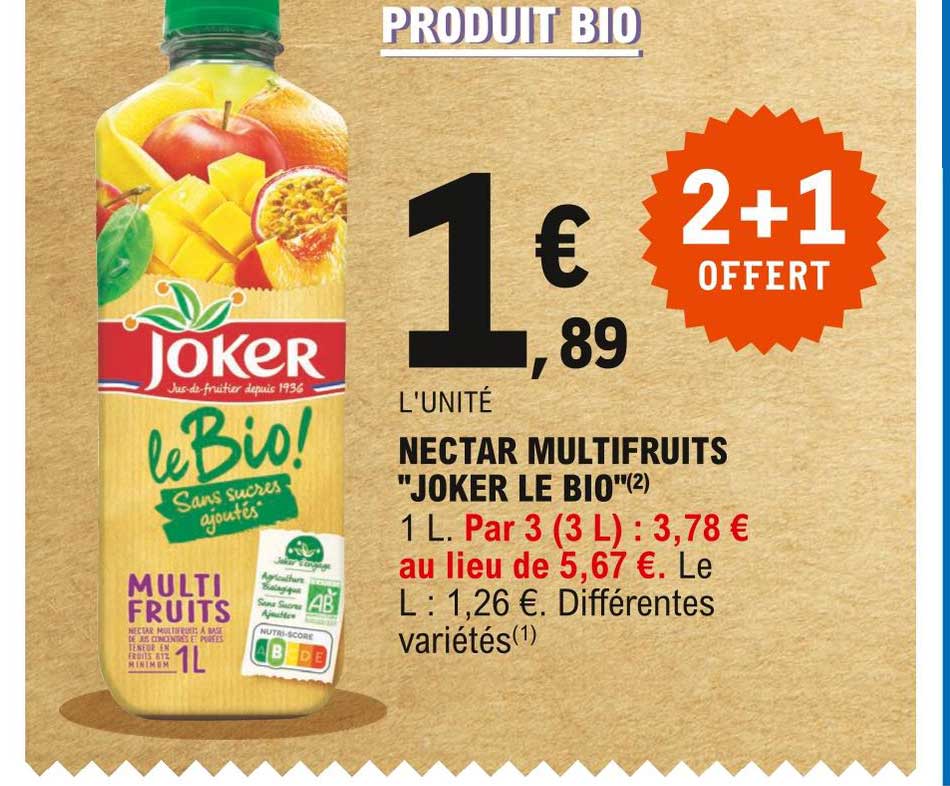 Nectar Multifruits "joker Le Bio"