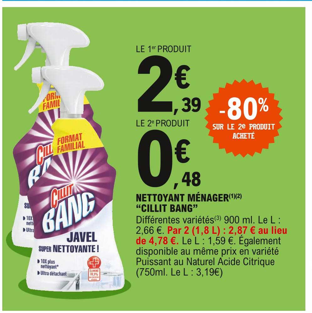 nettoyant ménager "cillit bang"