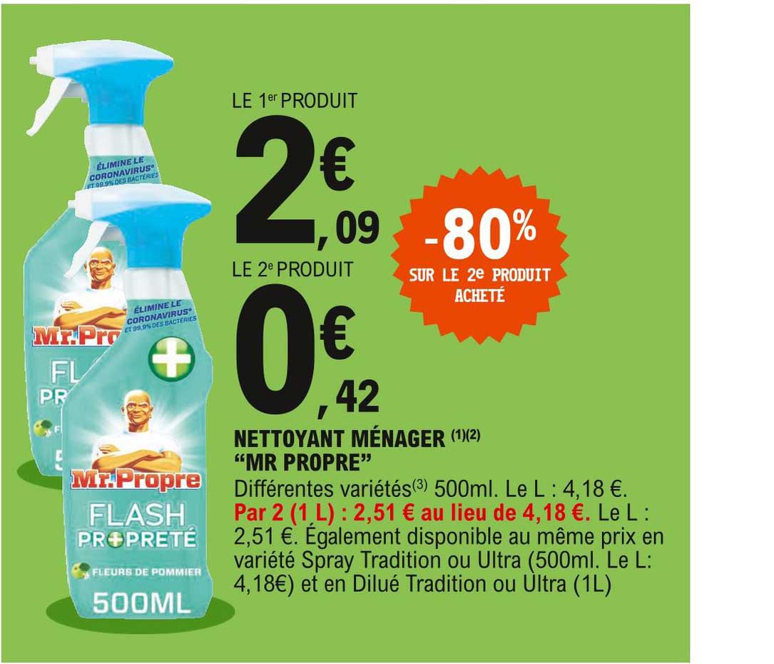 nettoyant ménager "mr propre"