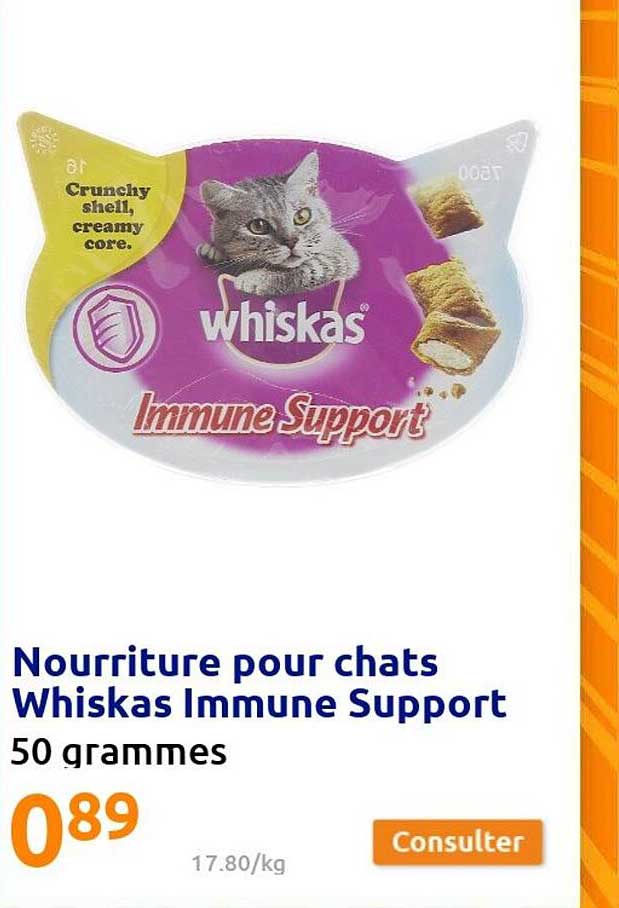 nourriture pour chats whiskas immune support