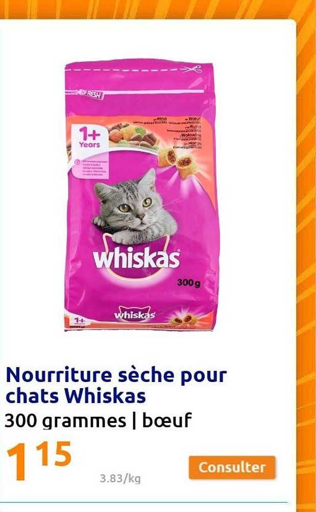 nourriture sèche pour chats whiskas