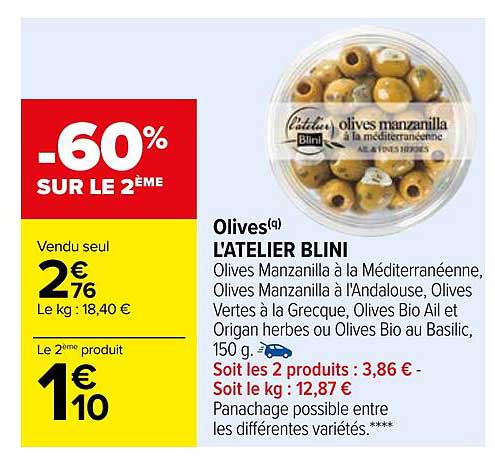 olives l'atelier blini