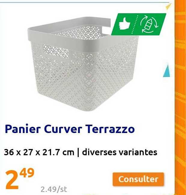 panier curver terrazzo