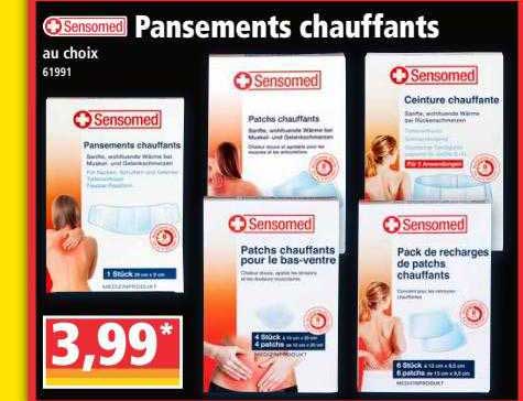 pansements chauffants